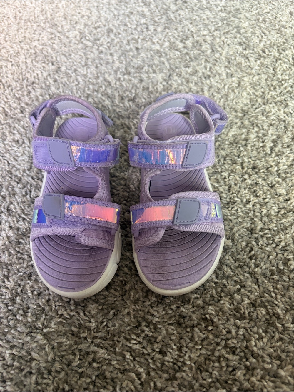 Size 11 toddler girl purple waterproof shoe/sandal